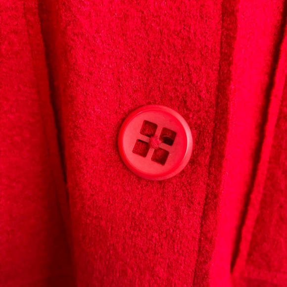 Coldwater Creek Red Wool Blend Jacket, Size Medium - Picture 4 of 13